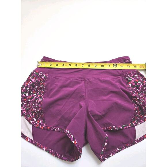 Lululemon Real Quick Short Regal Plum / Paradise size 6 Lined Pockets Clean - Picture 6 of 10